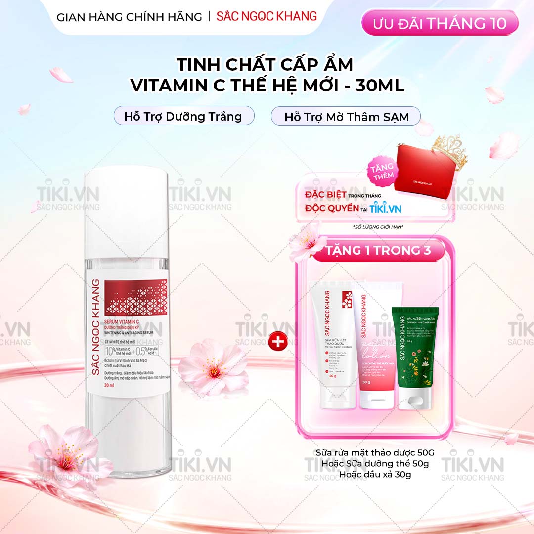 Tinh chất Serum C thế hệ mới Sắc Ngọc Khang 30ml giúp dưỡng trắng, mờ thâm nám, ngừa nếp nhăn