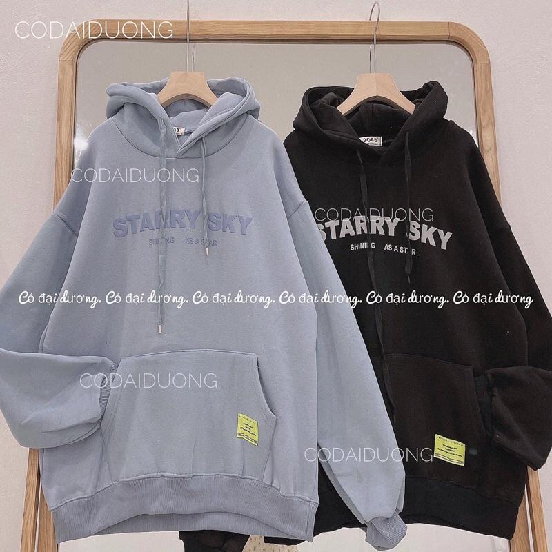 áo nỉ hoodie SKY - 1(xanh dương),freesize dưới 65kg