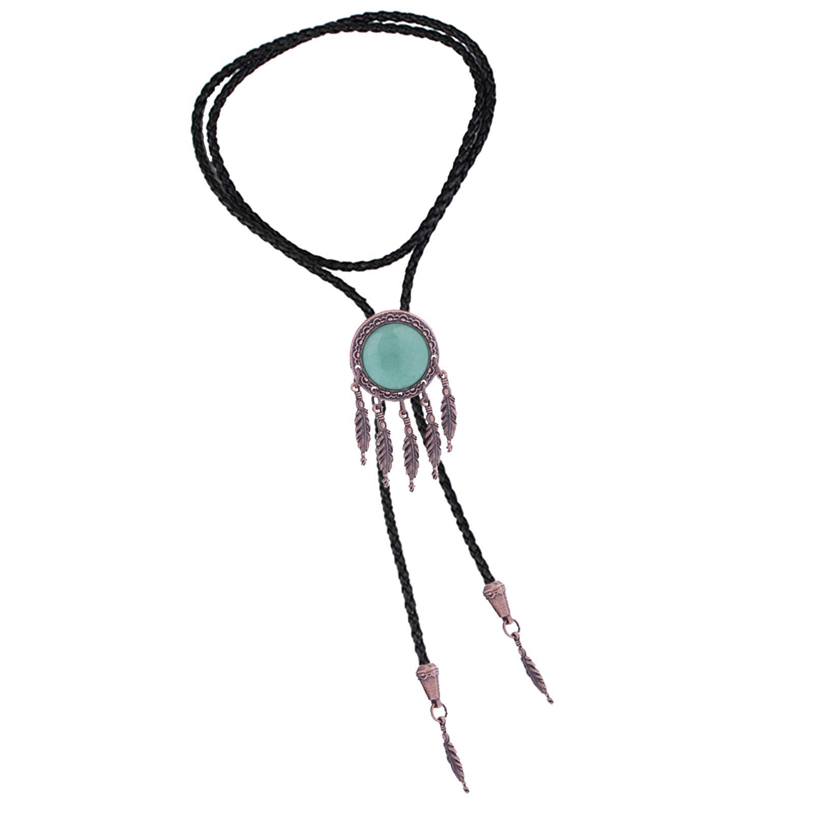 Alloy Bolo Tie Adjustable Retro Style Shirt Chain Cowboy Rodeo for Women