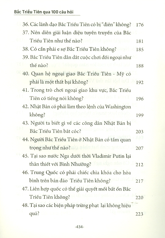 Bắc Triều Tiên Qua 100 Câu Hỏi (Sách Tham Khảo)