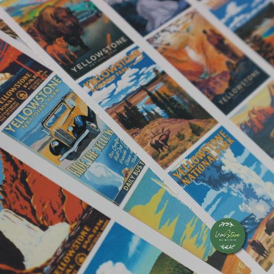 Sticker sheet yellow stone - sticker dán, trang trí sổ nhật kí, sổ tay | Bullet journal sticker - uni027