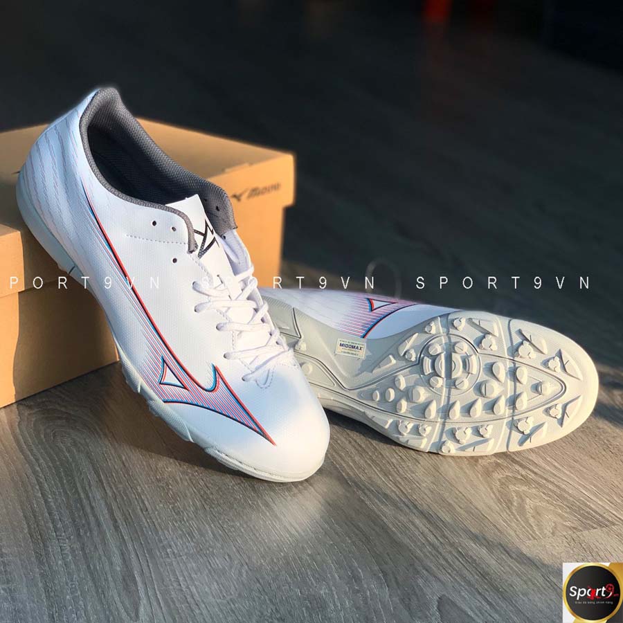 Giày đá bóng Mizuno Alpha α Select AS - P1GD236509 - Xám/Trắng