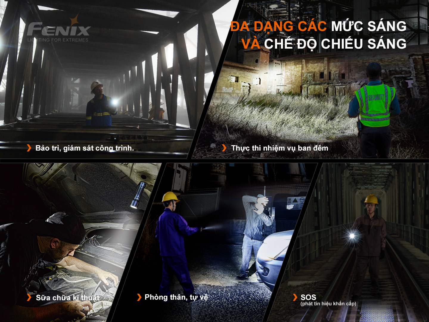 Đèn pin cầm tay FENIX C7, siêu sáng