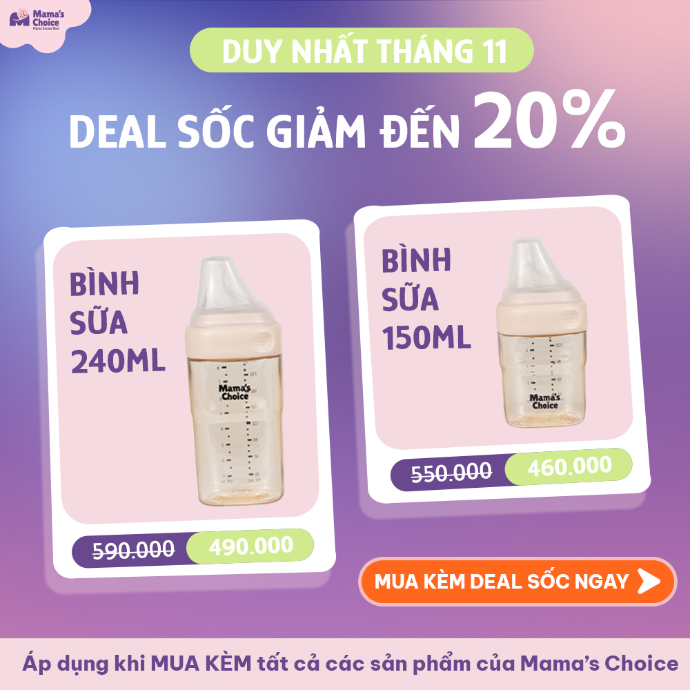 Túi Nhai Ăn Dặm Mama's Choice Cho Bé, Núm Nhai Hoa Quả Chống Hóc, Tặng Kèm 3 Size Núm Phù Hợp Bé Từ 4 Tháng Tuổi