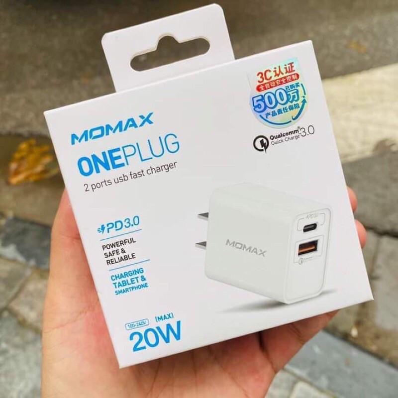 Bộ sạc nhanh MOMAX PD dùng cho iPhone,iPad,Samsung -hàng chính hãng