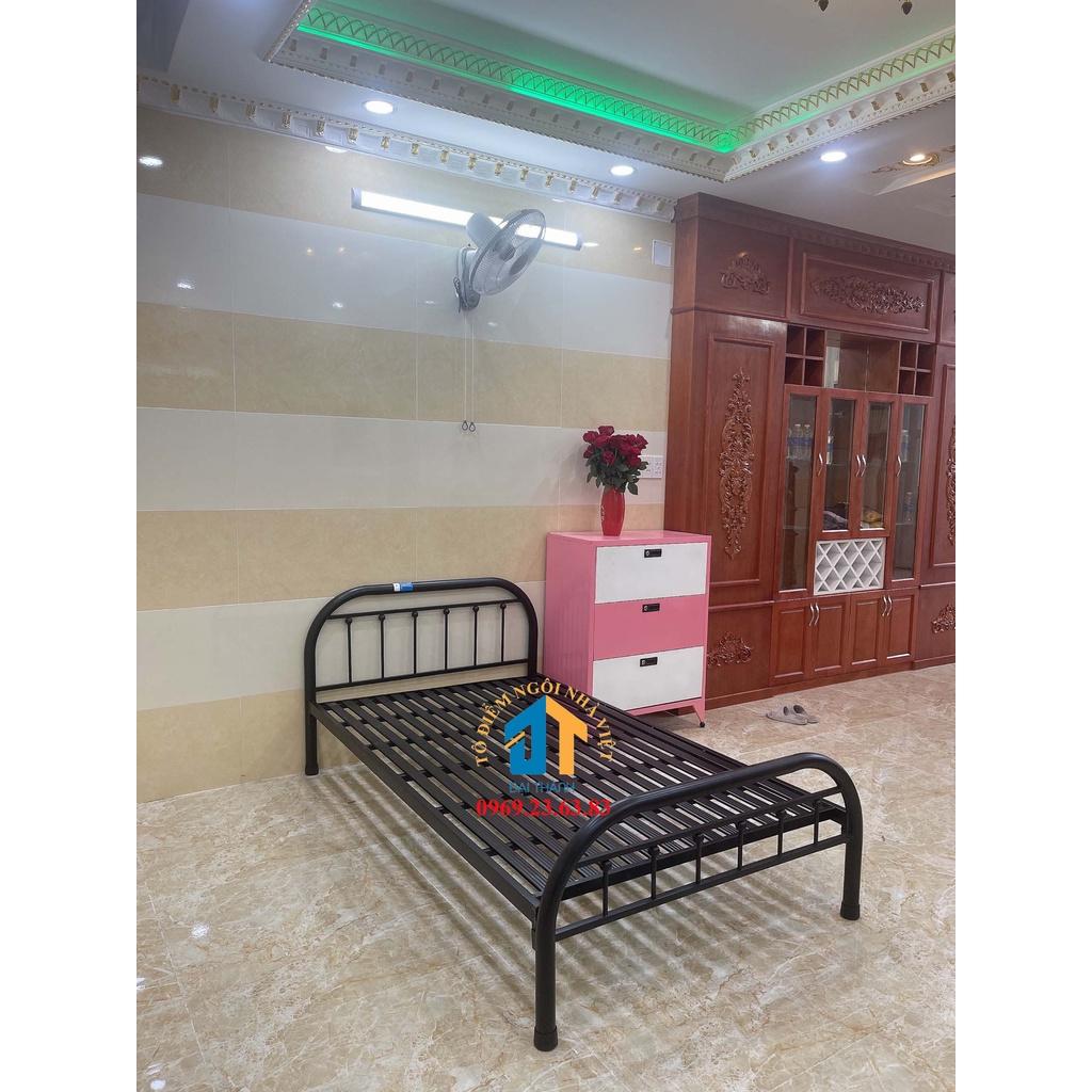 Giường sắt 1m2 kiểu bi siêu đẹp