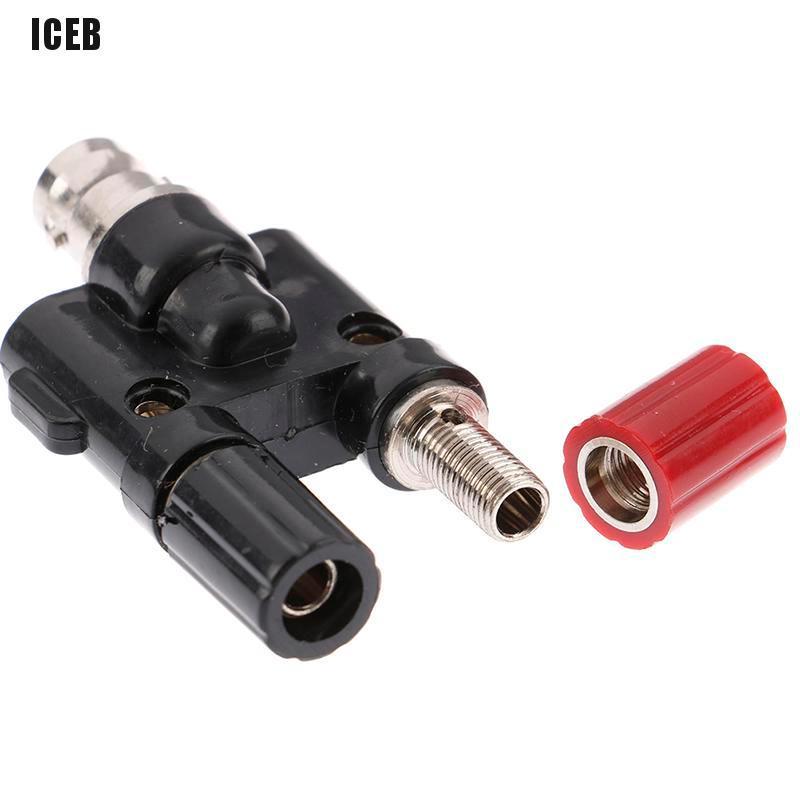 1 Đầu Nối Bnc Male / Female Sang Dual Banana Jack Bắp Chuối 4mm