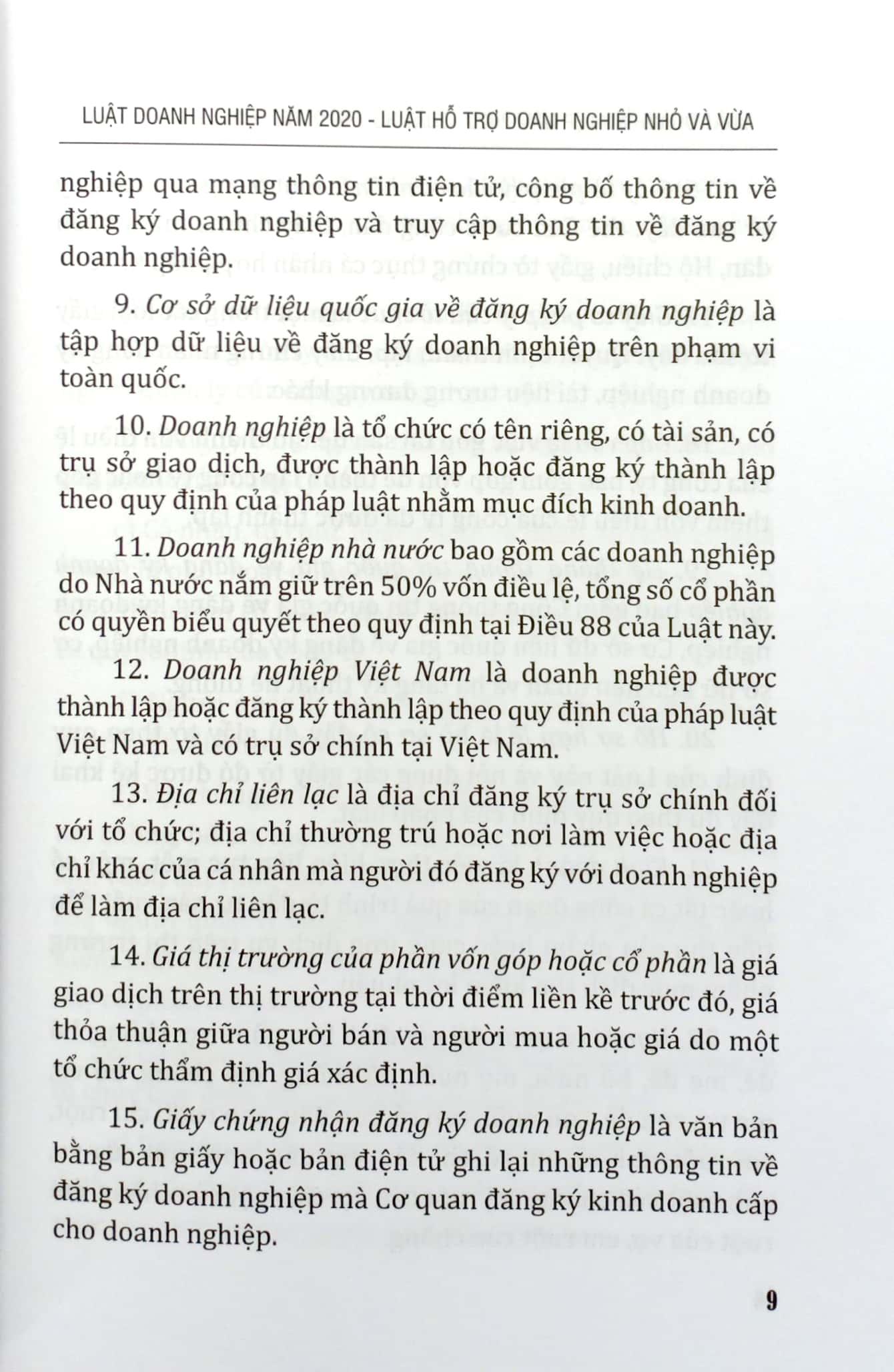 Sách Luật Doanh Nghiệp Năm 2020 - Luật Hỗ Trợ Doanh Nghiệp Nhỏ Và Vừa Của Nước Cộng Hòa Xã Hội Chủ Nghĩa Việt Nam