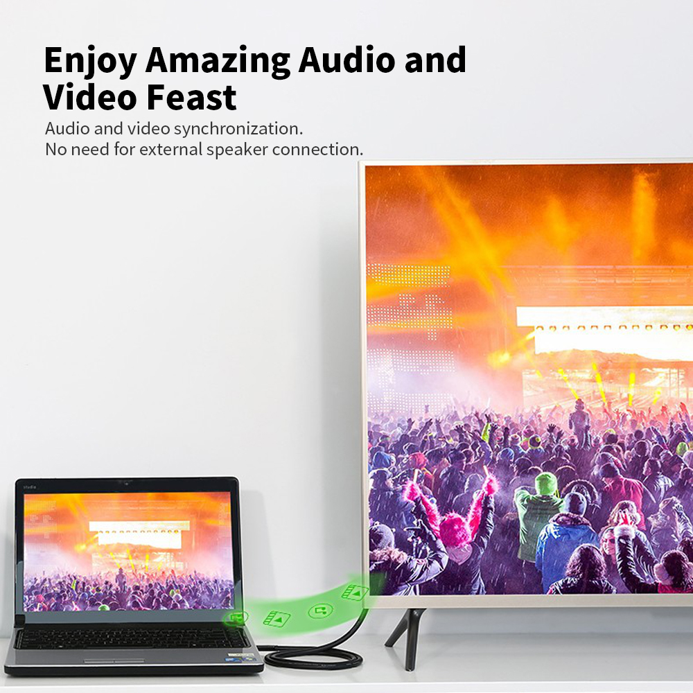 Bộ Chuyển Đổi Micro HD Sang HD 1080p Cho Máy Tính Bảng Camera TV Máy Game Sử Dụng Trong Gia Đình Và Doanh Nghiệp
