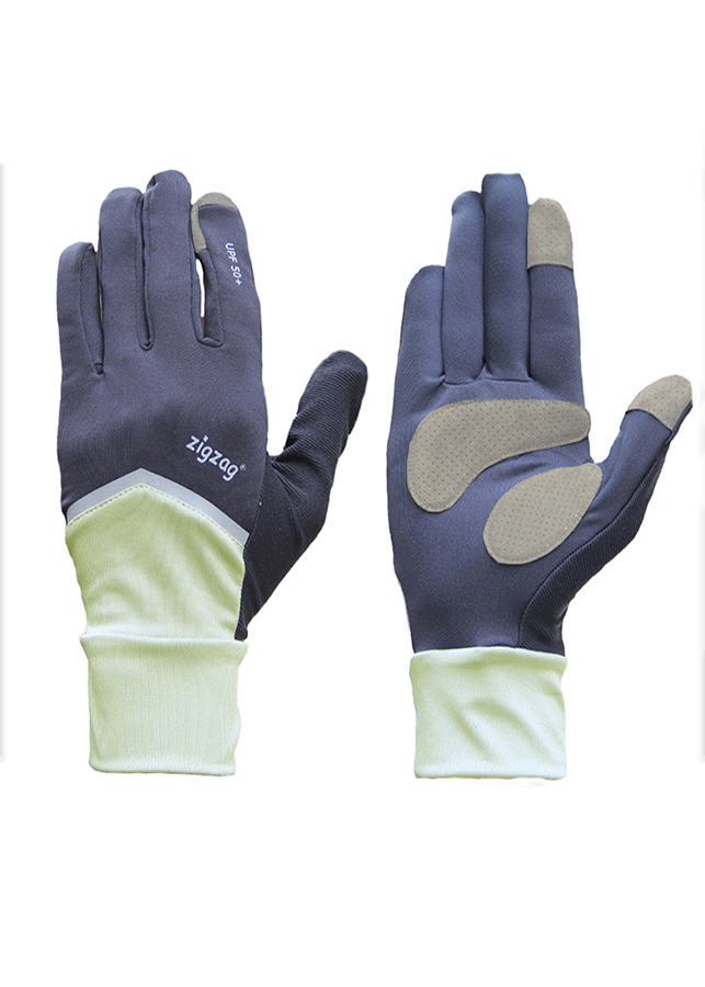 Găng tay Nonstop chống nắng UPF50+ kem đen Zigzag GLV01004