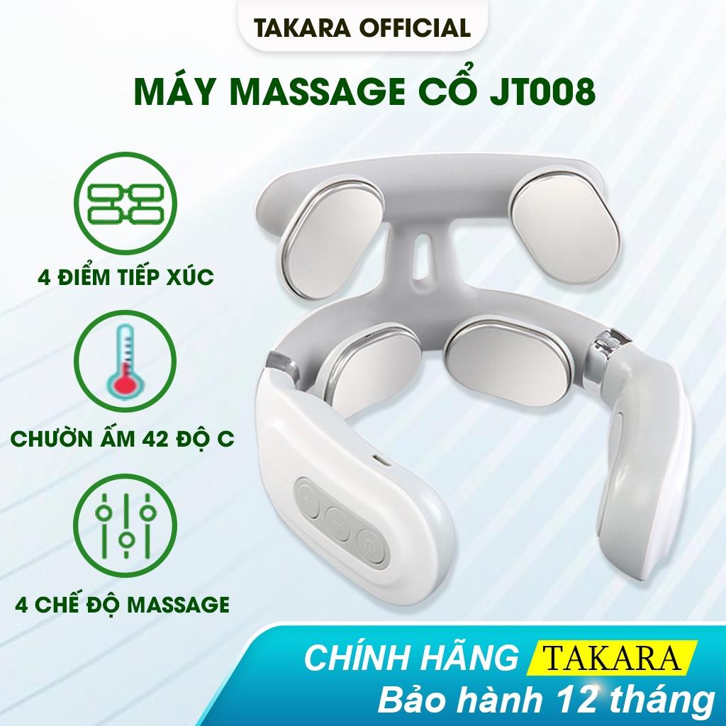 Máy Mát Xa Cổ Vai Gáy TAKARA, Massage Giảm Đau Mỏi Với 4 Chế Độ Massage Và 16 Mức Độ Điều Chỉnh JT008