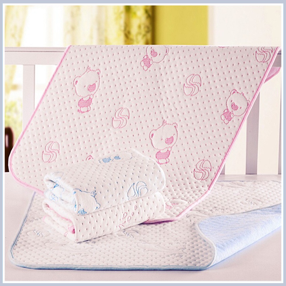 Tấm lót chống thấm coton 4 lớp đa chiều cho bé