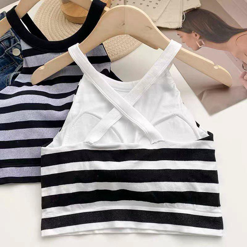 M173. Áo croptop cổ yếm nữ cá tính, áo nữ kiểu đẹp sang chảnh 2023