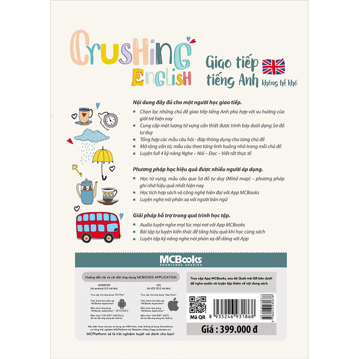 Crushing English - Giao Tiếp Tiếng Anh Không Hề Khó (Học Cùng App MCBooks) - MinhAnBooks