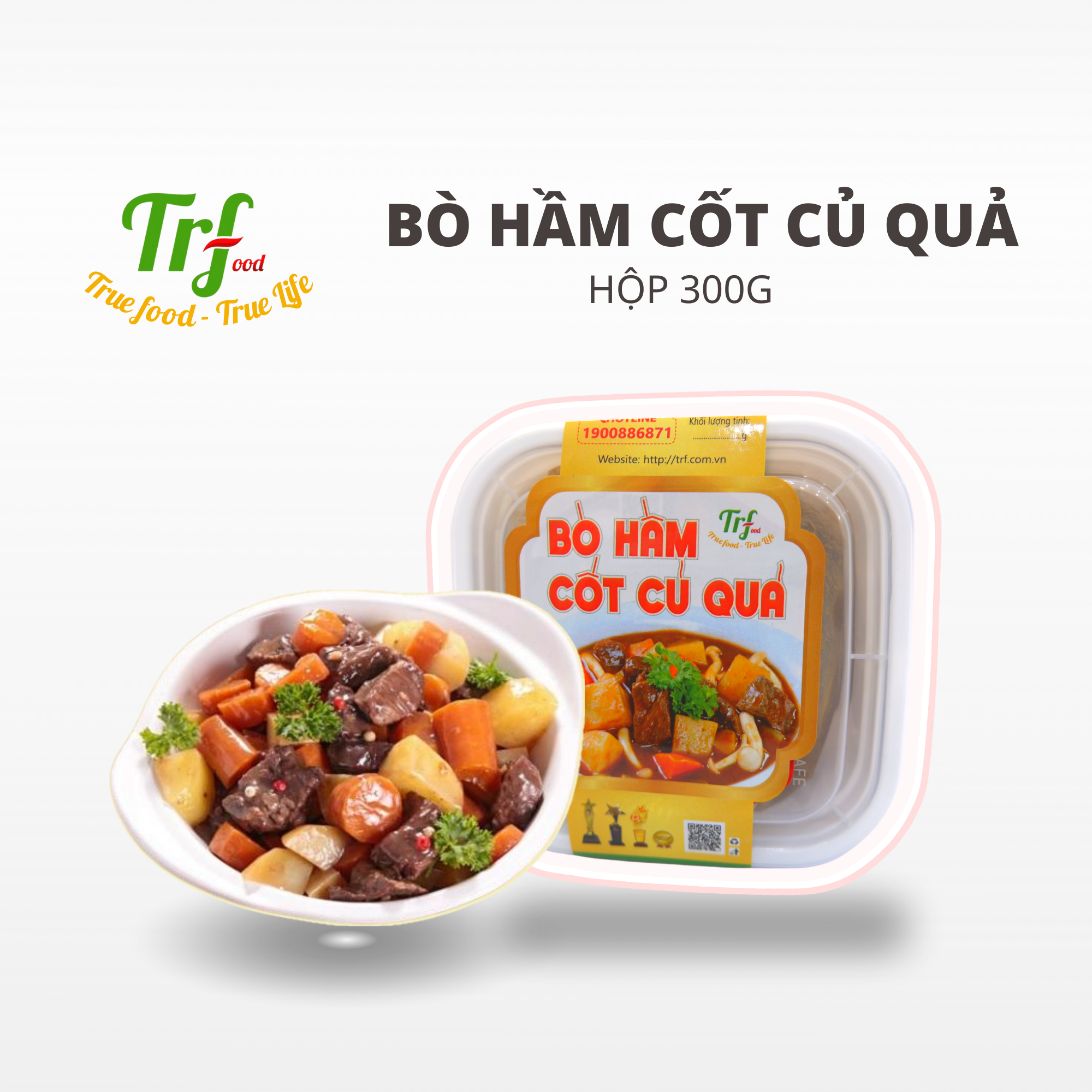 Bò hầm cốt củ quả Truefood hộp 300g - BHCCQ