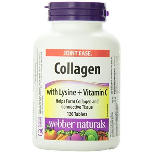 Webber Naturals Collagen Plus, Lysine and Vitamin C Tablets, 120-Count