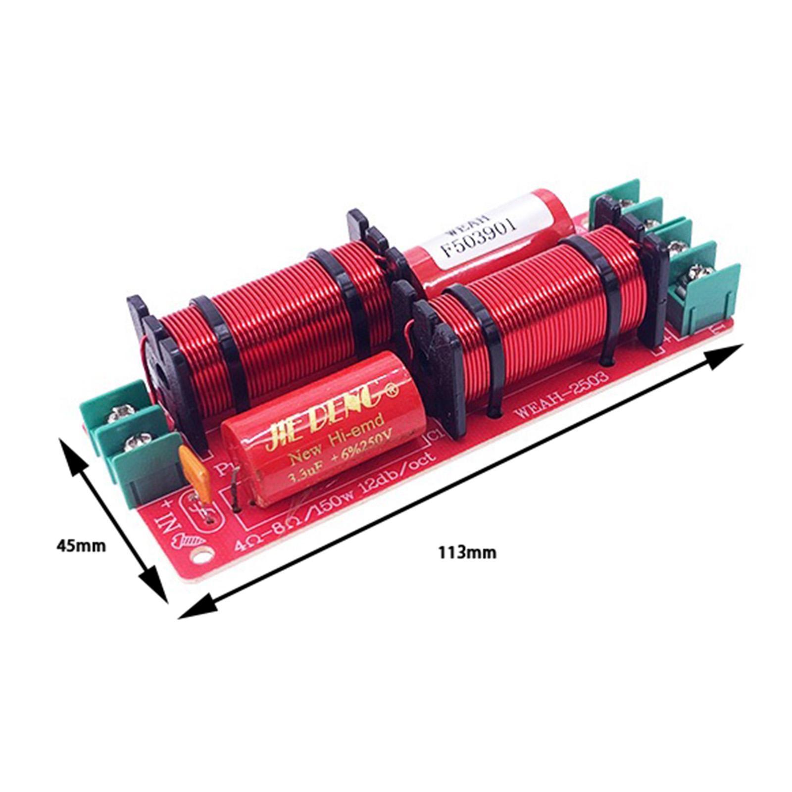 150W  Bass 2-Way Frequency Divider Speaker Crossover Filters Moudle