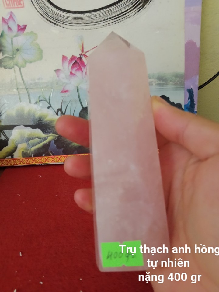 Trụ đá phong thủy trấn thạch đá thach anh hồng