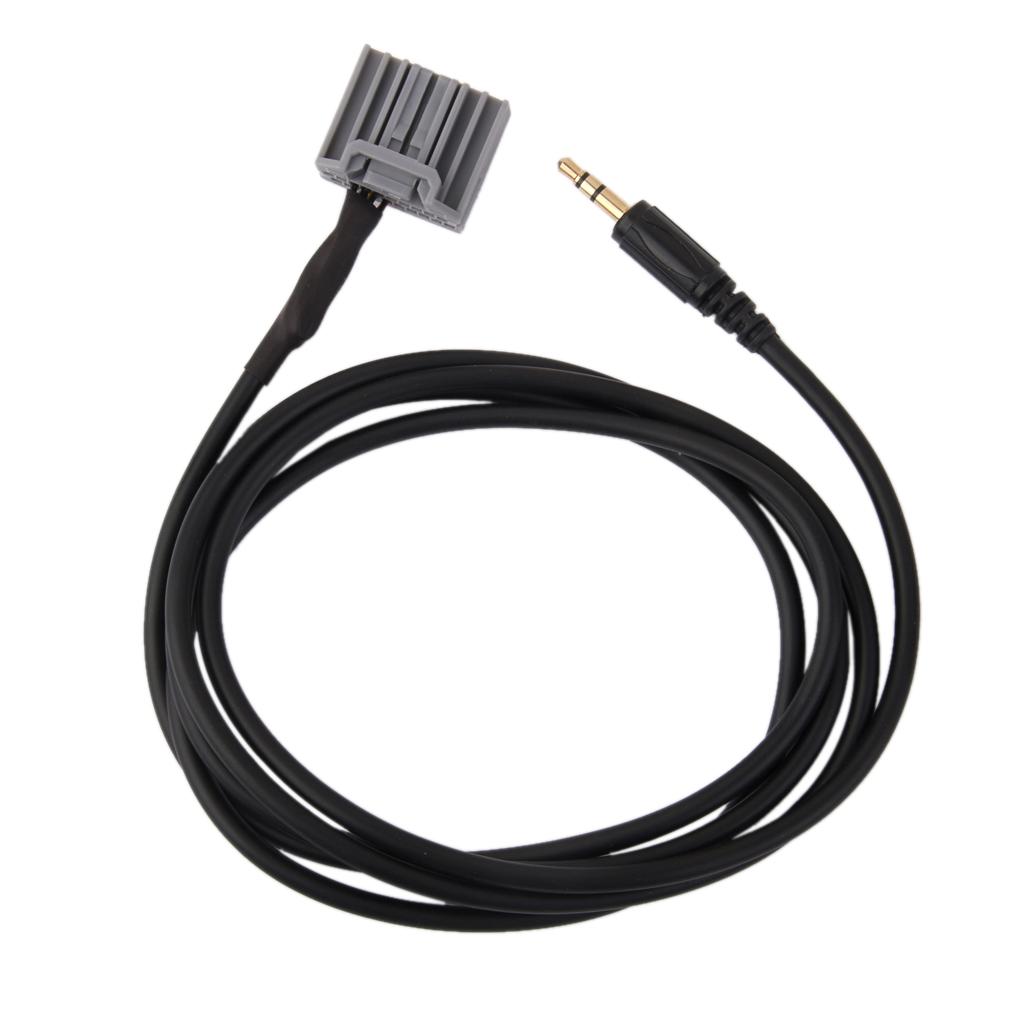 Car 3.5mm Jack AUX MP3 Music Audio Input Cable Adapter For Honda CRV Civic