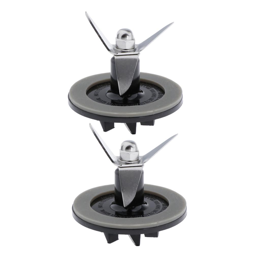 2Set Stainless Blender Cutting Blade & Gasket Fit Cuisinart SPB-456-2B