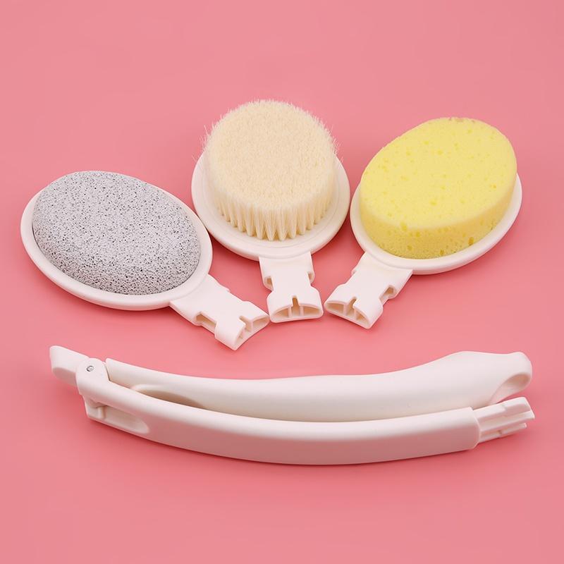 Set 3 Bàn Chải Chà Lưng Cán Dài Tiện Lợi