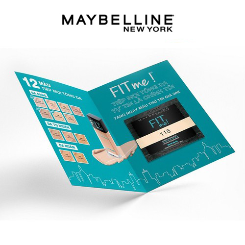 Kem nền  Maybelline Fit Me dạng sachet 1.5ml 115 Ivory