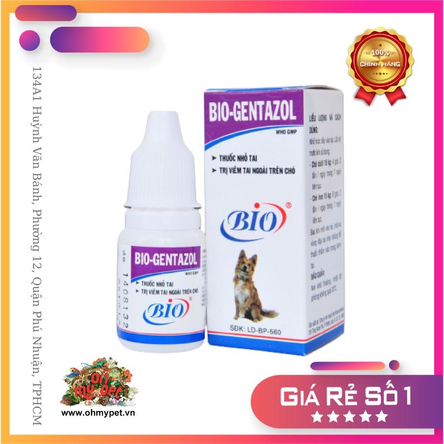 DUNG DỊCH NHỎ TAI BIO GENTAZOL 10ML CHO CHÓ