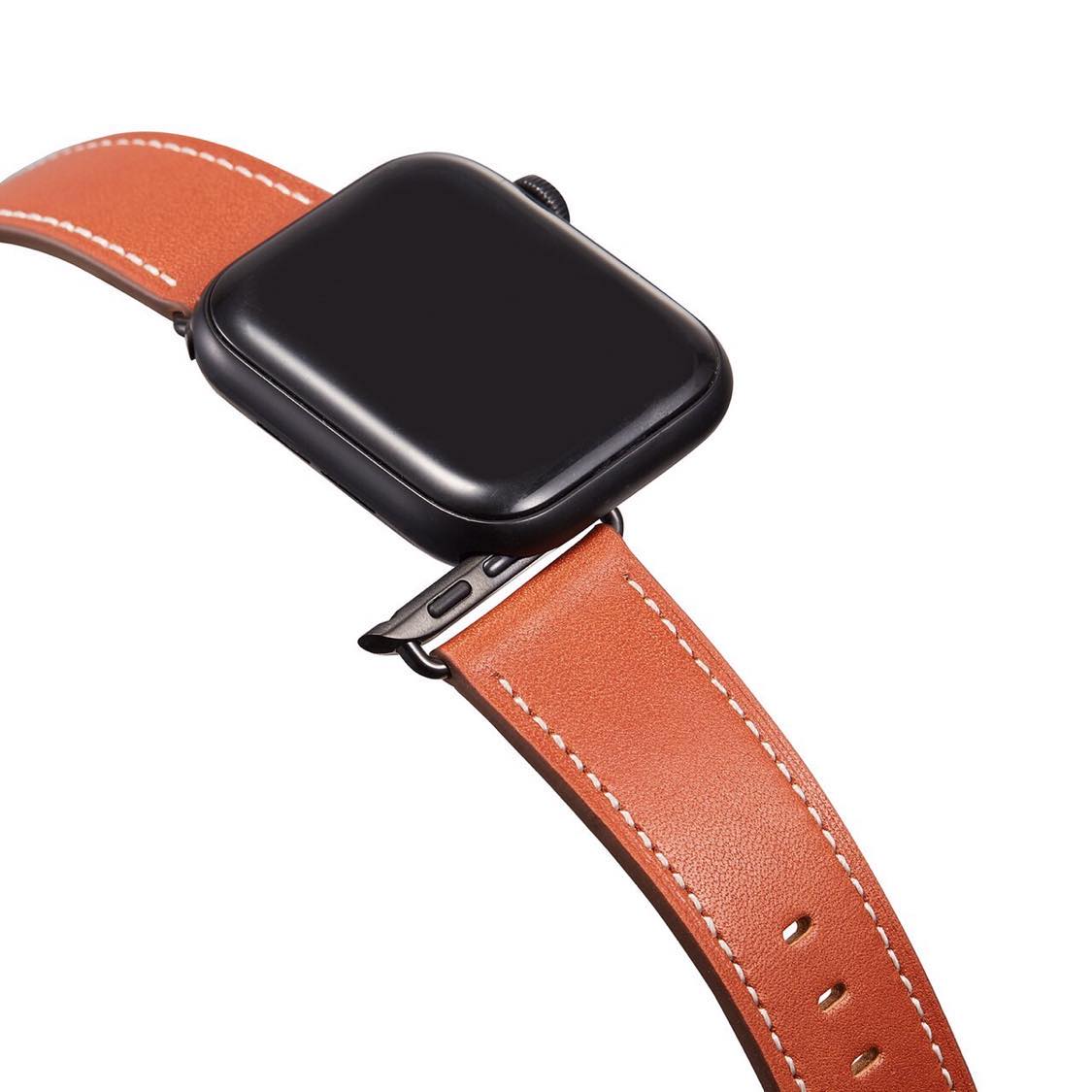 Dây Da Cho Đồng Hồ Thông Minh Apple Watch Da Bò Pullup Khóa Thép 316L Dành Cho Series SE 7| 6 | 5 | 4 | 3 | 2 | 1 - Hàng chính hãng