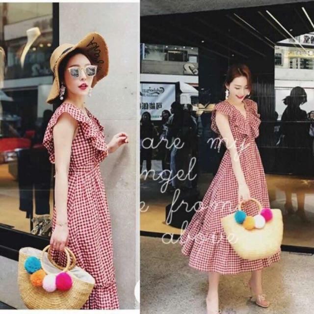 ĐẦM CARO ĐỎ NHÚNG BÈO DỄ THƯƠNG