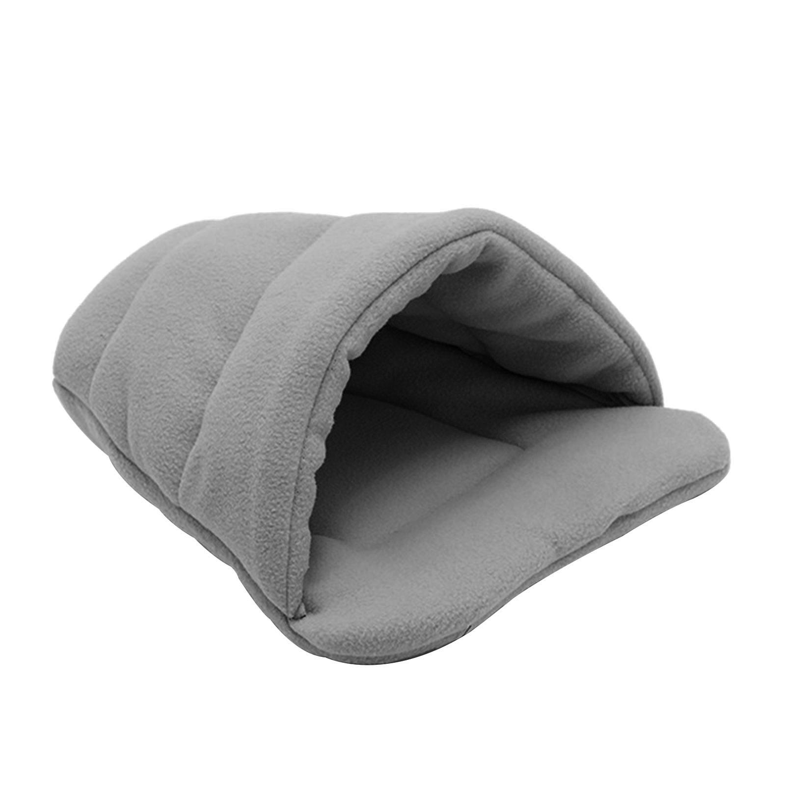 Giường ngủ cho thú cưng thoải mái thiết kế dạnghang động Igloo với Lớp lông cừu và bọt biển cực dày và mềm,Giữ ấm vào mùa đông