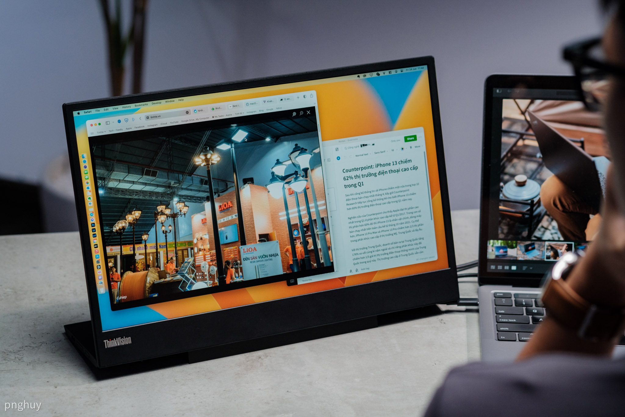 Màn hình di động M15 Lenovo ThinkVision 15.6 inch - Hàng chính hãng