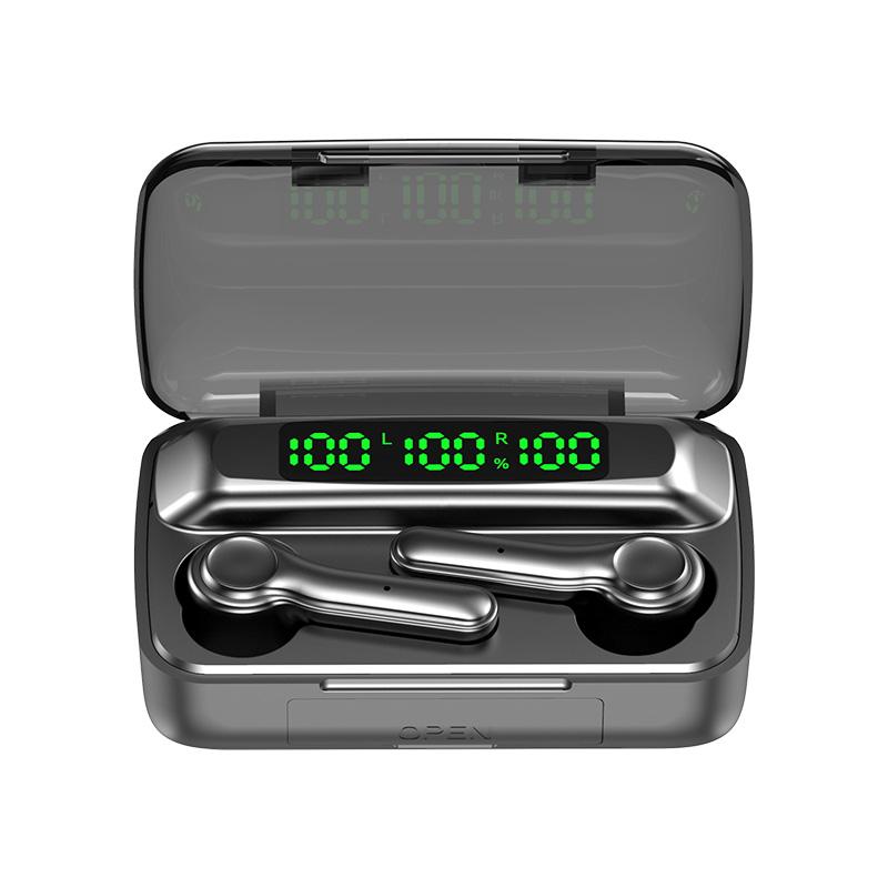 Tai Nghe Không Dây TWS Bluetooth 5.1 2000MAh Thể Thao Chống Thấm Nước Tai Nghe HiFi 9D Bass Stereo Tai Nghe Nhét Tai Có Micro