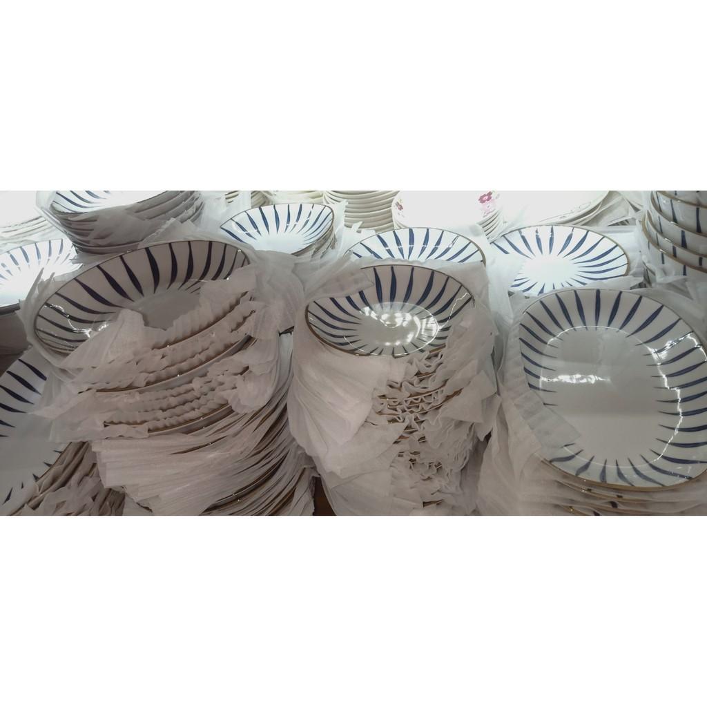 Xả Kho set 5 bát mắm hoặc đĩa muối sứ bát tràng ms 606