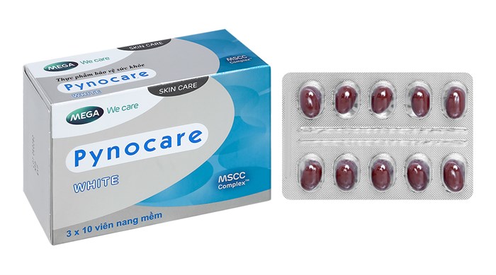 viên uống pynocare white mega we care cải thiện nám, giúp làm đẹp da (hộp 30 viên) 1