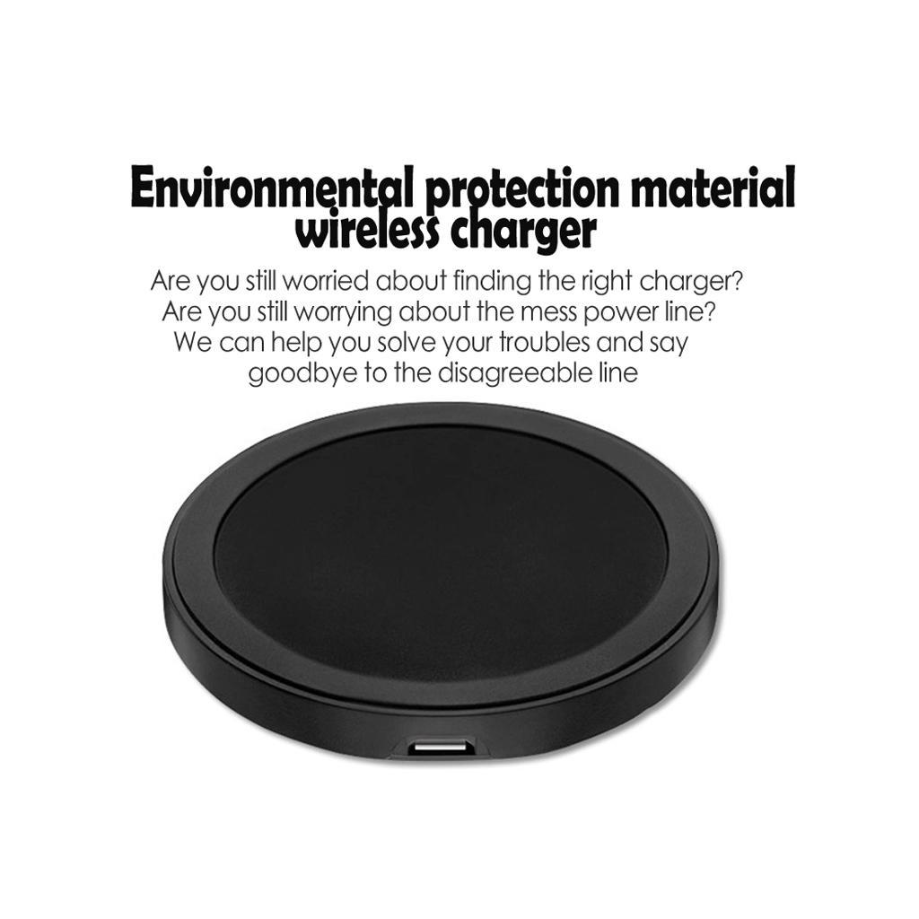 Universal Wireless Charger Charging Pad +USB Male to 5p Male Cable