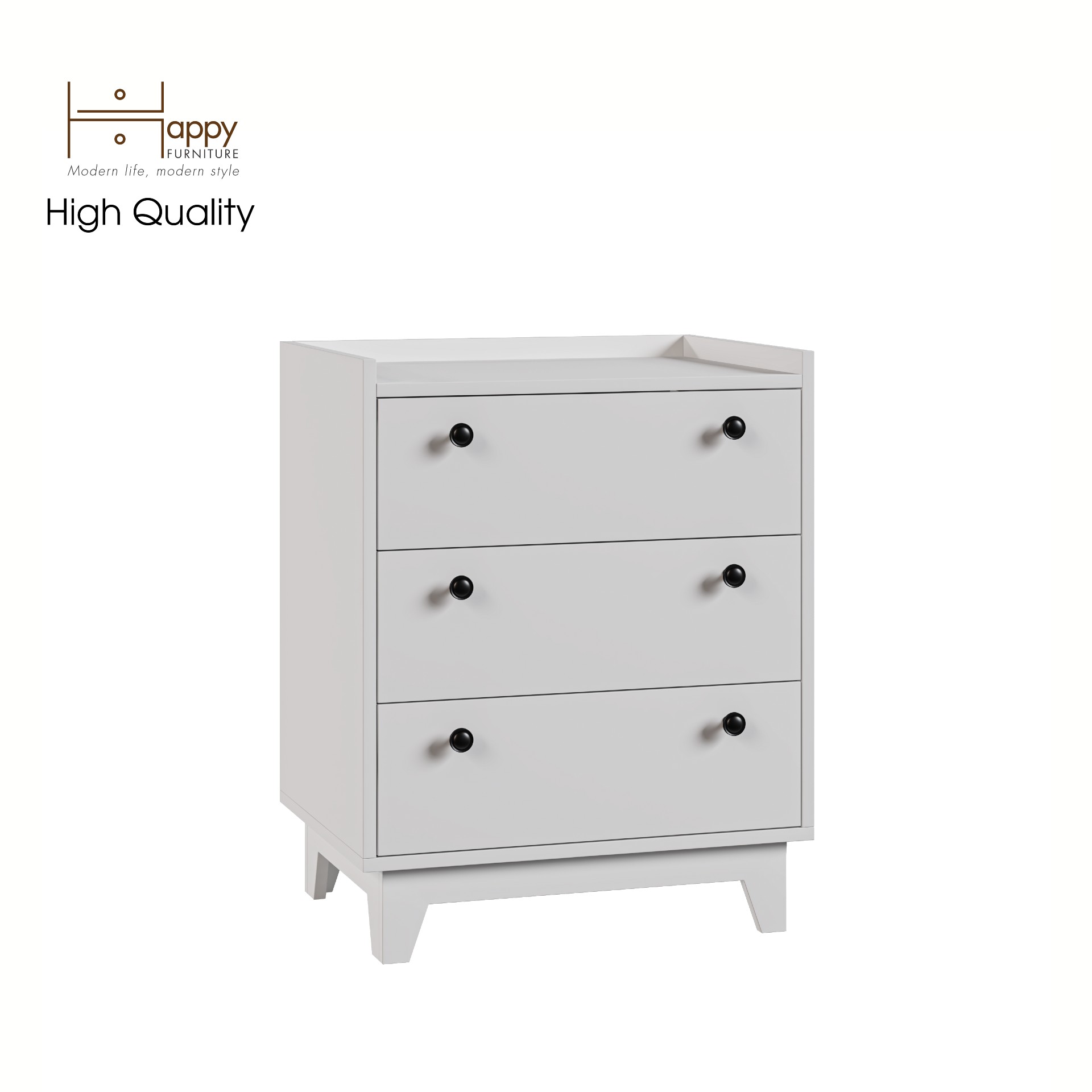 [Happy Home Furniture] KINA , Tủ đựng đồ 3 ngăn kéo , 60cm x 45cm x 75cm ( DxRxC), THK_074