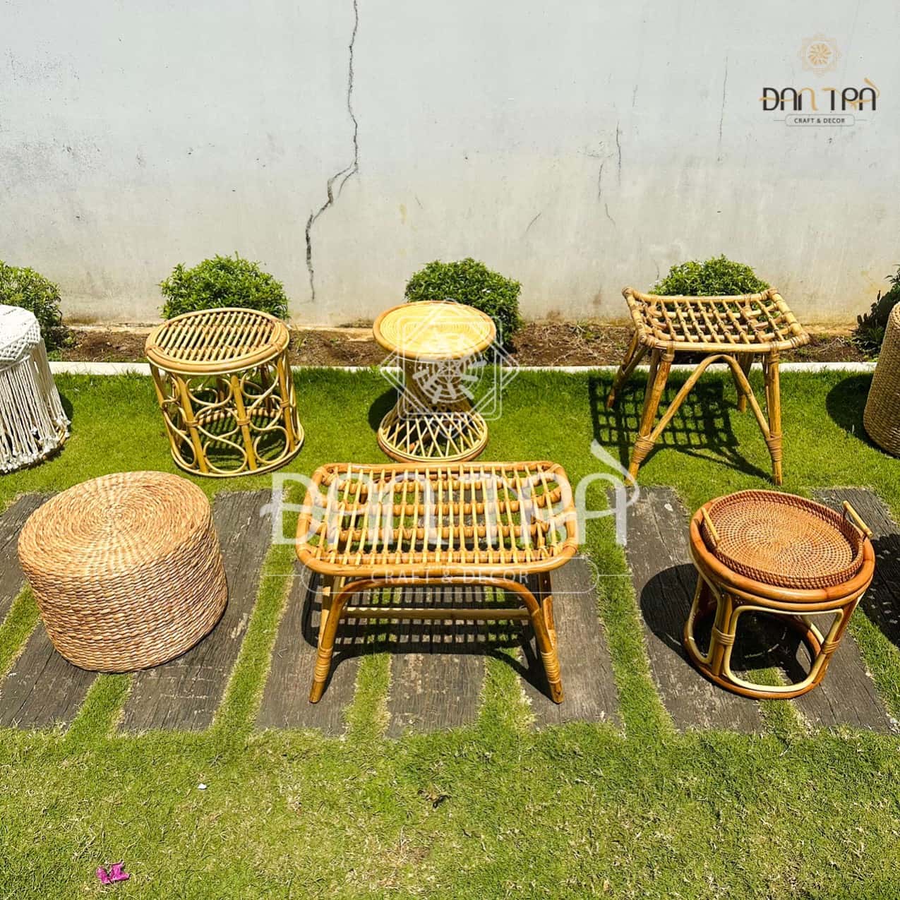 Đôn Mây Gác Chân Thư Giãn- Đôn Mây Gác Chân Papasan- Bàn Mây Thanh Lý Gía Rẻ- Nội Thất Mây Tre Đan Trà
