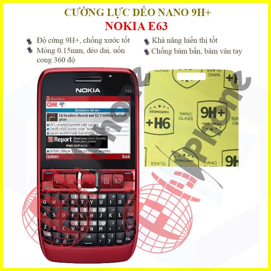 Dán cường lực dẻo nano  dành cho Nokia E63