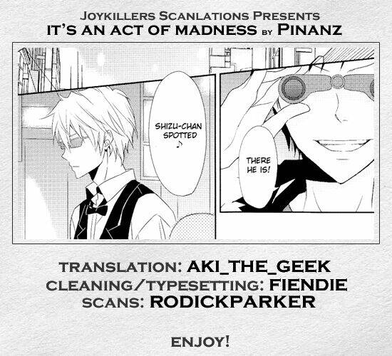 durarara!! doujinshi - it's an act of madness chapter 1 1