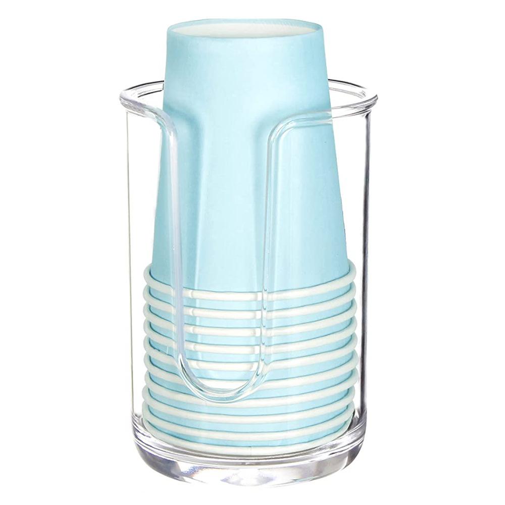 Hộp đựng cốc dùng một lần - cốc giấy thiết thực Hộp đựng nước và nước súc miệng - hộp đựng cốc giấy để vệ sinh răng miệng tối ưu - trong suốt