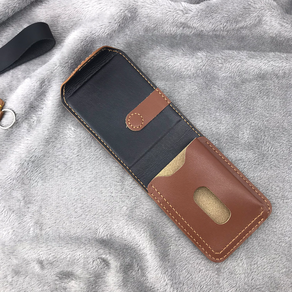 Ví Sen Cách Điệu Da Bò Thật, Bóp Mini Nam Nữ Cao Cấp Nhỏ Gọn VS24