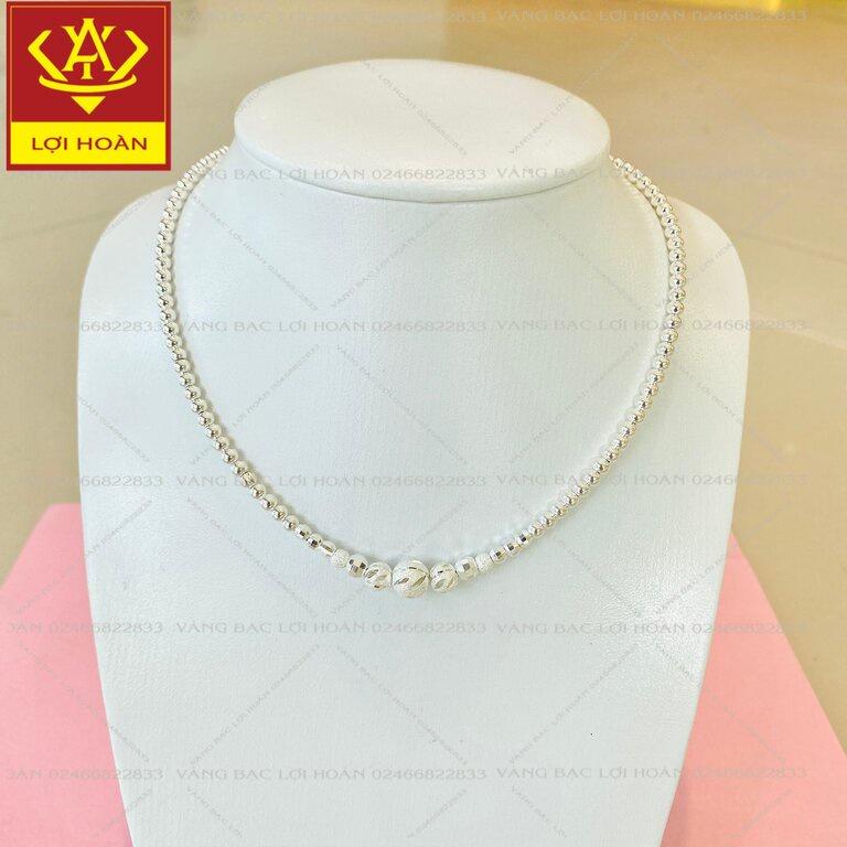 Dây chuyền bạc cho bé trai đáng yêu - trang sức Lợi Hoàn