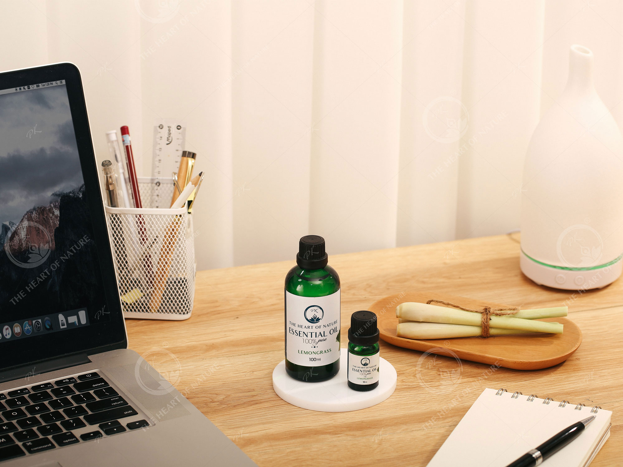 Tinh Dầu Cao Cấp Sả Chanh PK 100ml - Tinh Dầu Sả Chanh Thơm Phòng, Đuổi Muỗi, Thư Giãn - Chứng Nhận Hữu Cơ Organic FDA Hoa Kỳ duy nhất Việt Nam