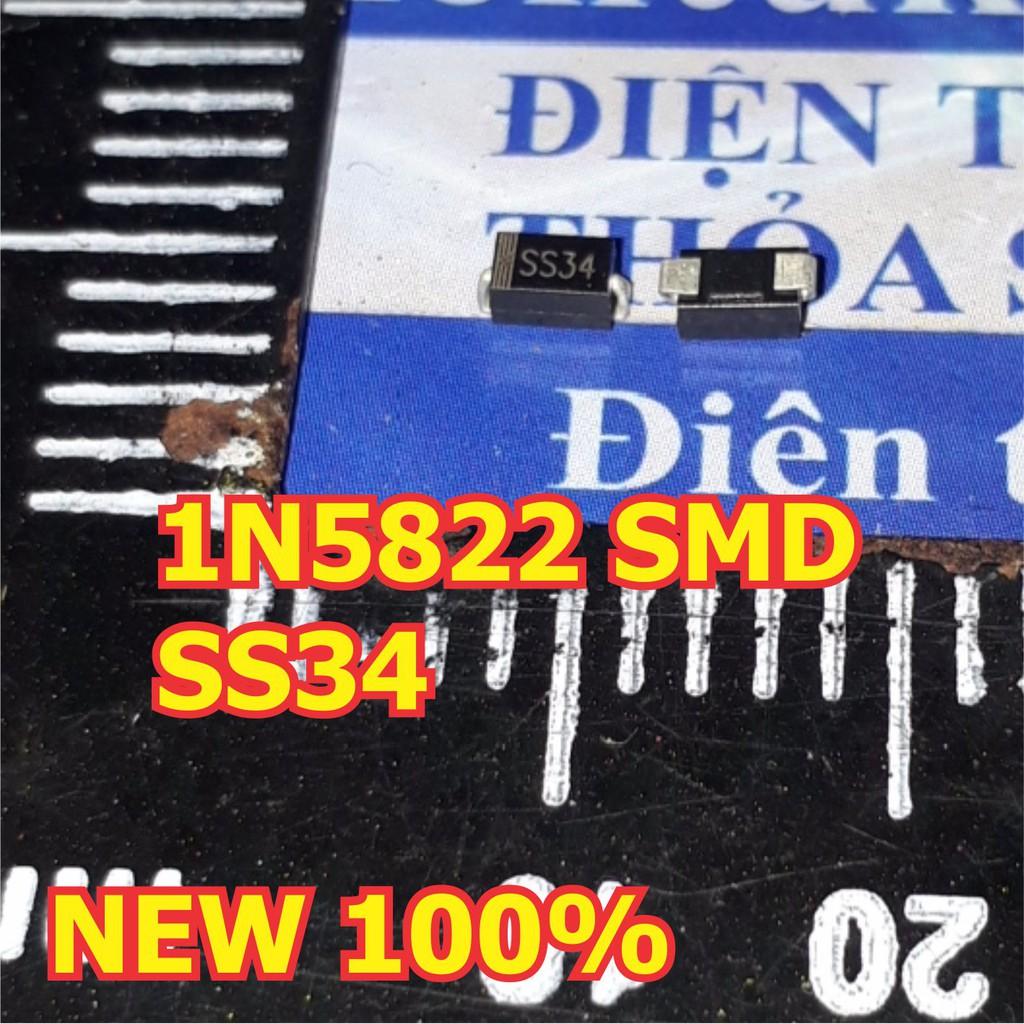 50 con Diode Schottky SS34 1N5822 3A 40V SMB chấn dán SMD kde5116