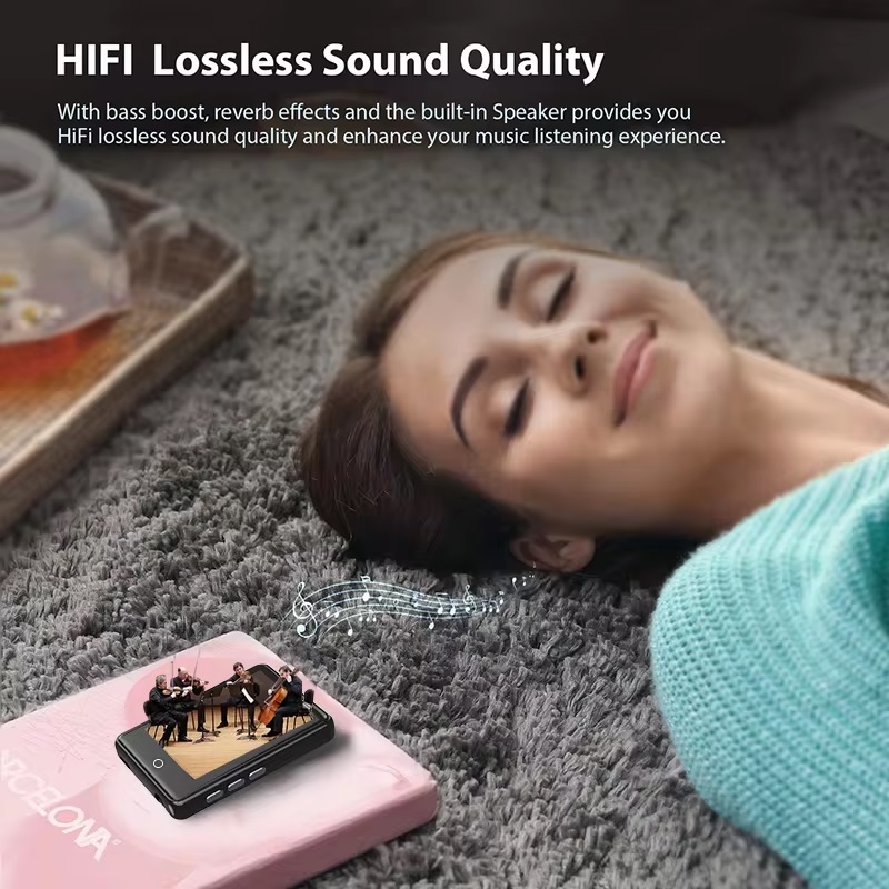 Máy Nghe Nhạc MP3 Màn Hình Cảm Ứng 2.4 Inch Có Loa Tích Hợp HIFI Lossless RUIZU M17 Bộ Nhớ Trong 16GB - Hàng Nhập Khẩu
