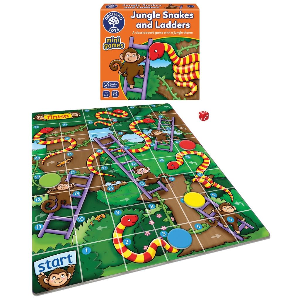 Trò chơi Jungle Snakes &amp; Ladders Mini Game giúp trẻ phát triển kỹ năng đếm và khả năng quan sát