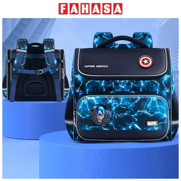 Ba Lô Chống Gù Captain America - Ume BA5889A1 - Màu Xanh Dương