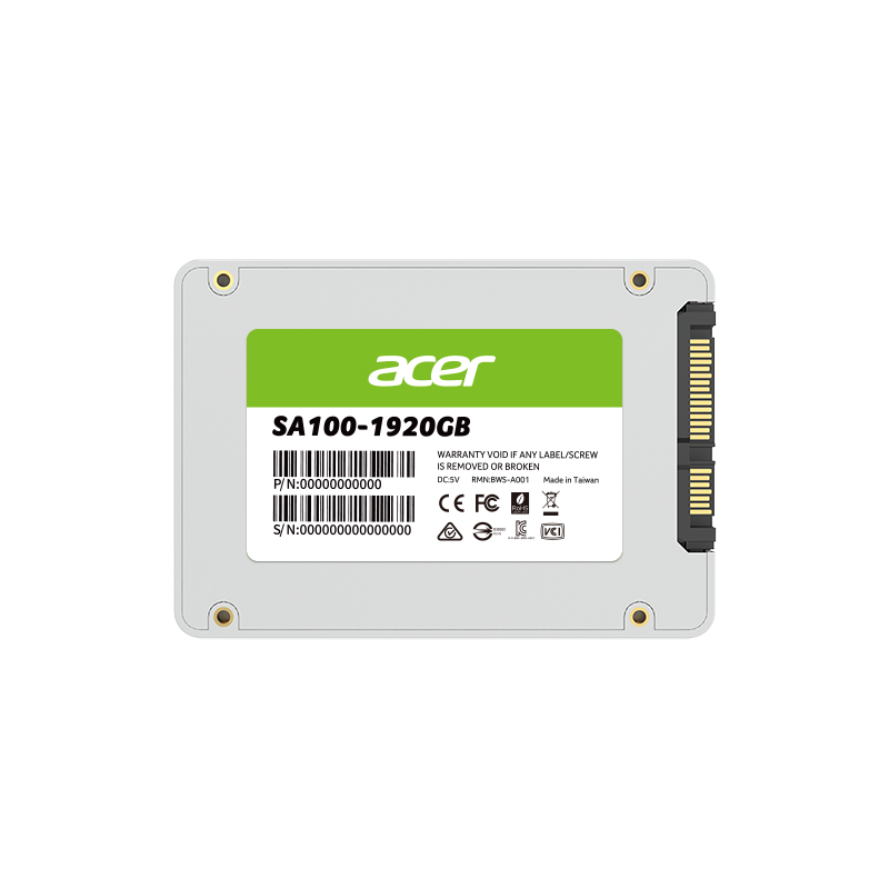 Ổ cứng SSD Acer SA100 SATA 3 3D NAND 120GB - 1920GB - Hàng chính hãng