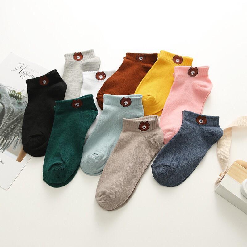 Combo 10 Đôi Tất Gấu Brown