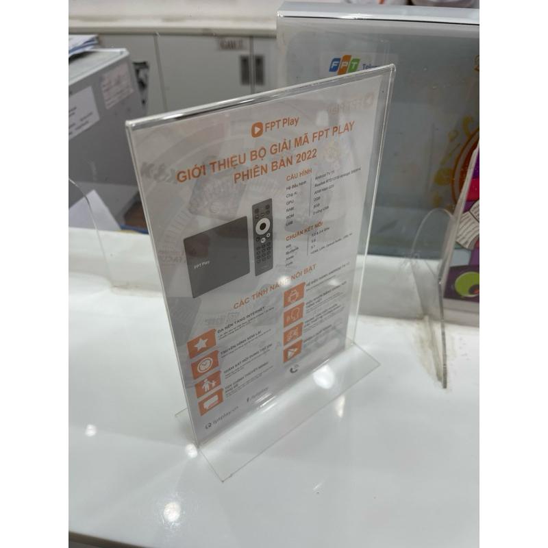 Acrylic Menu mica A4 A5 A6